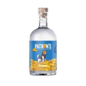An image showing a bottle of Patron's Peace Vodka.